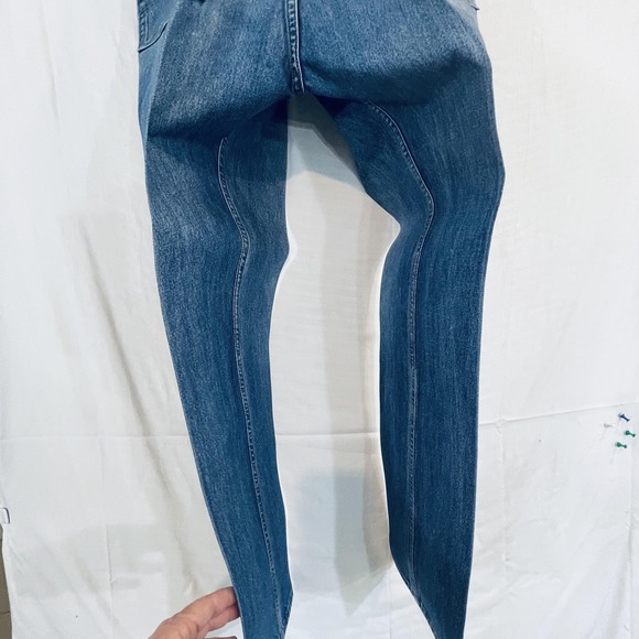 Levis 505 Jeans Mens 32x32 Blue Medium Wash Regular Fit Straight Denim Pants - Picture 12 of 13